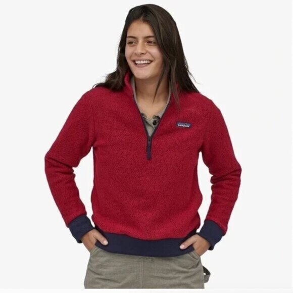 Patagonia Red Woolyester Pullover - Picture 1 of 6
